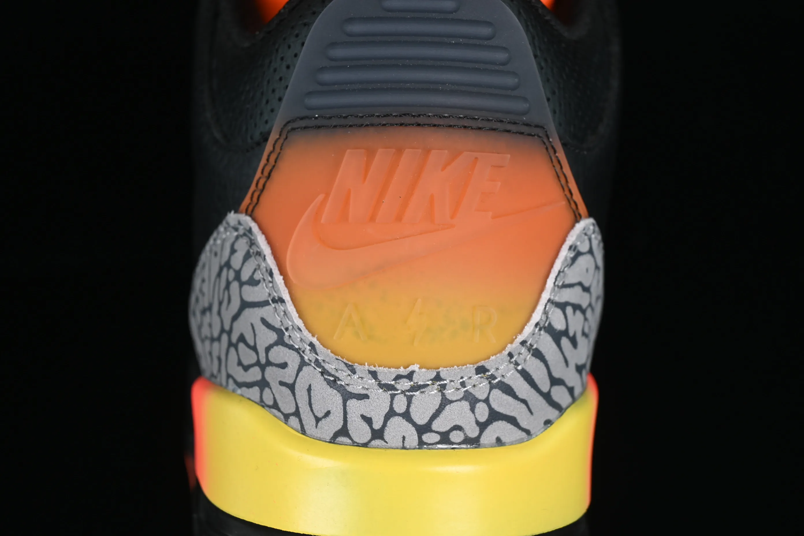 All categories Air Jordan Jordan series basketball shoes Air Jordan 3 J Balvin x Air Jordan 3 Retro "Rio" AJ3 Joe 3 Black Rainbow FN0344-902